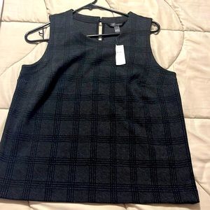 Grey and black Banana Republic top.